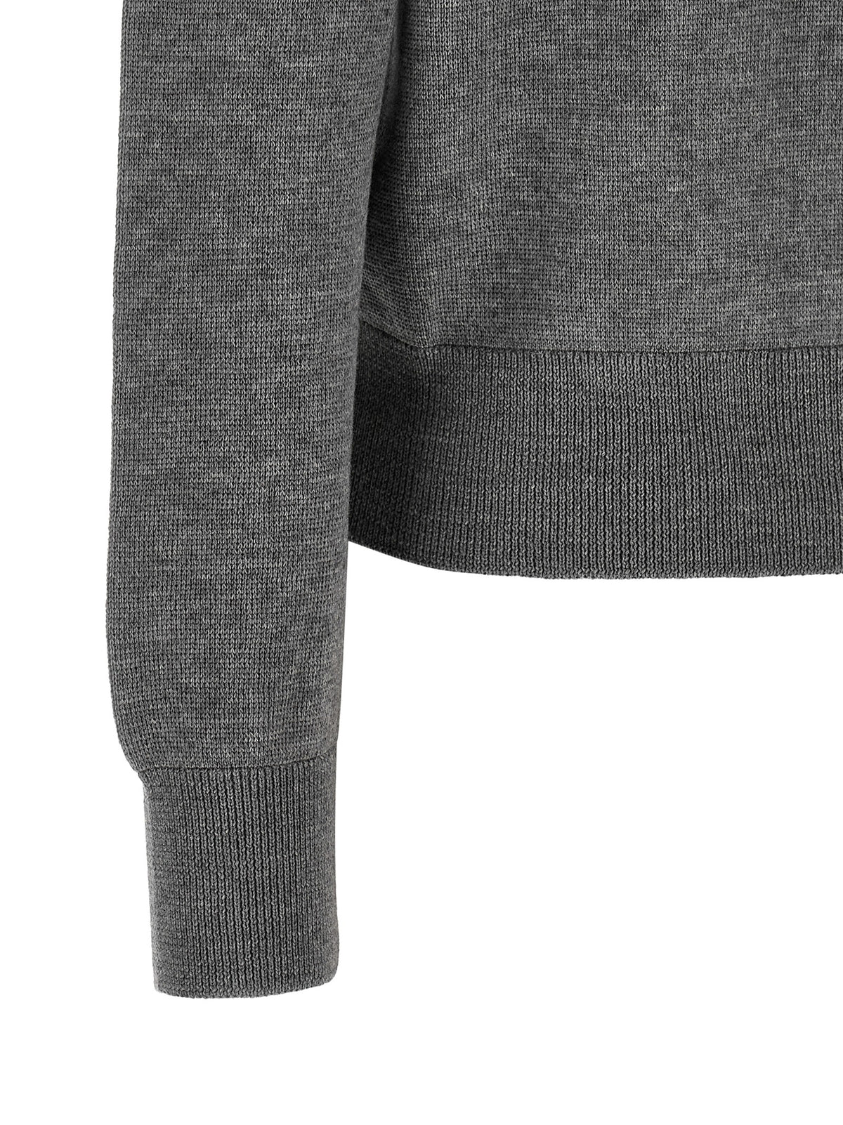 Gilet Ami Paris en laine gris