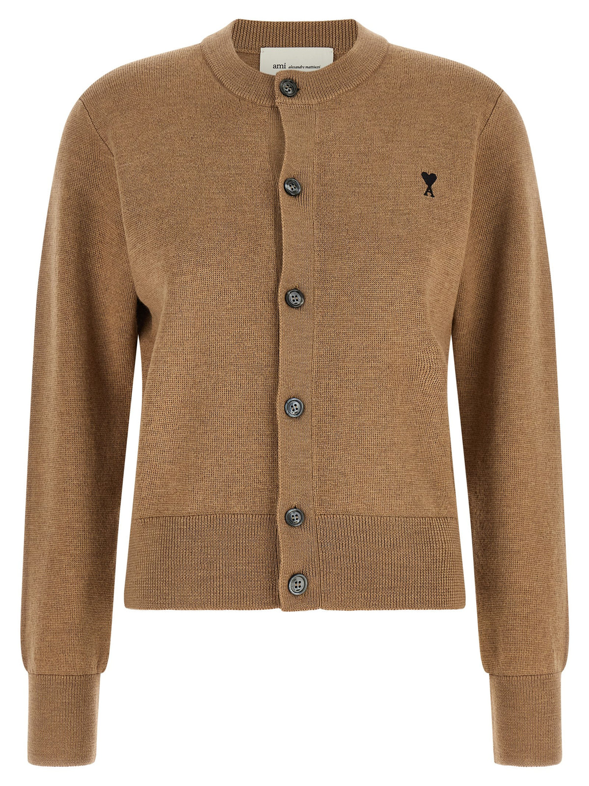 Cardigan en laine beige Ami Paris
