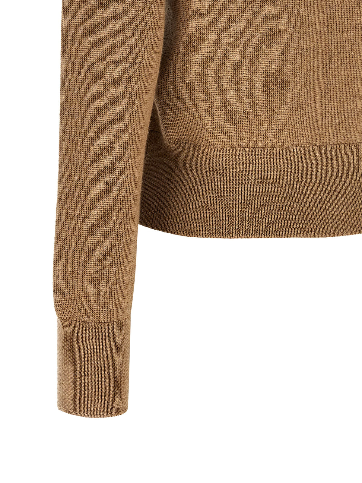 Cardigan en laine beige Ami Paris