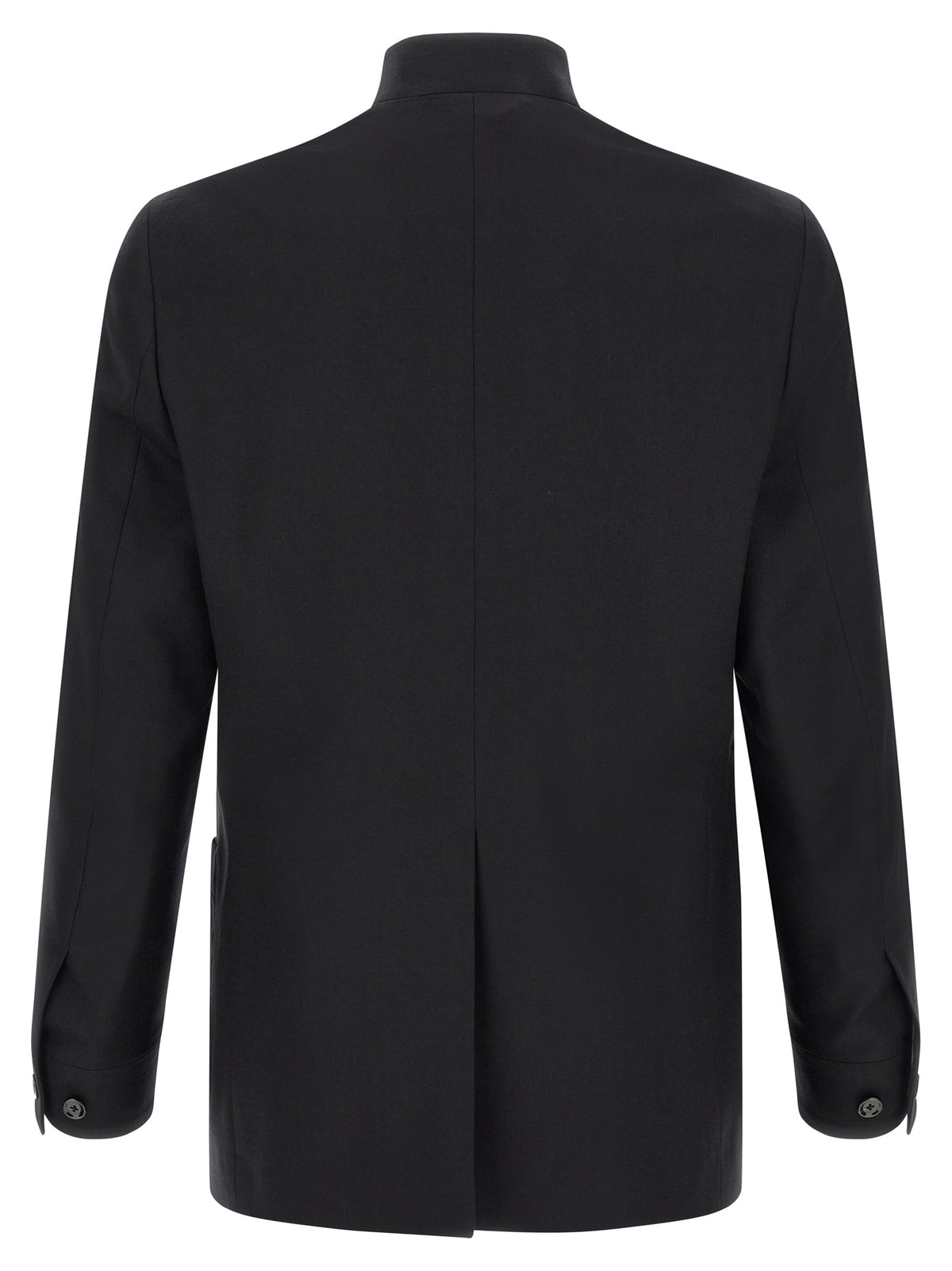 Veste longue en cachemire noir Lardini