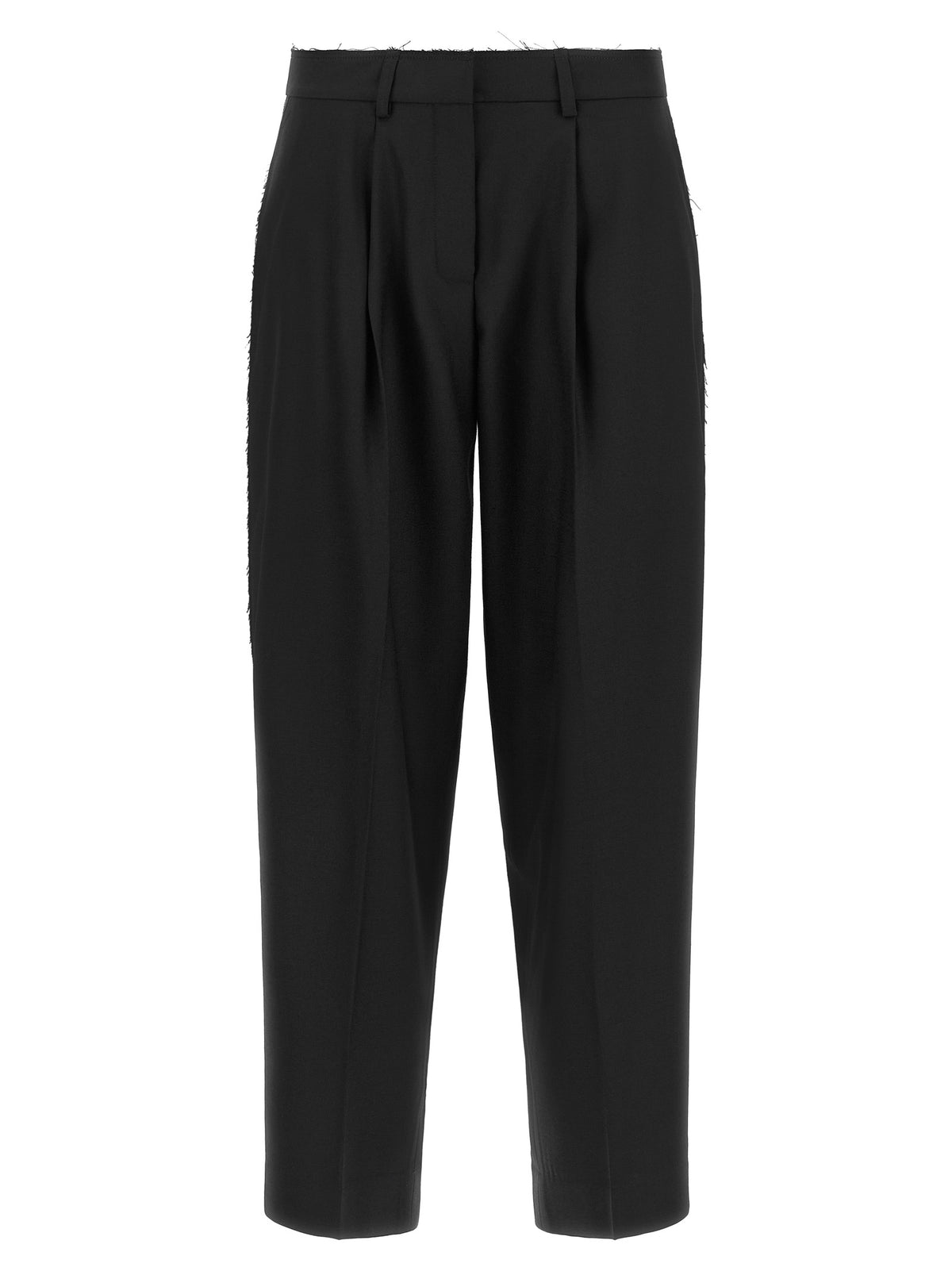 Pantalon court en laine noire Gianluca Capannolo