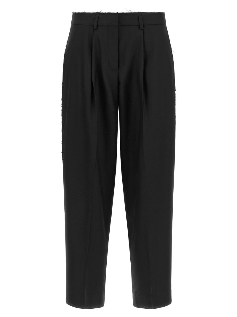 Gianluca Capannolo Black Wool Cropped Pants
