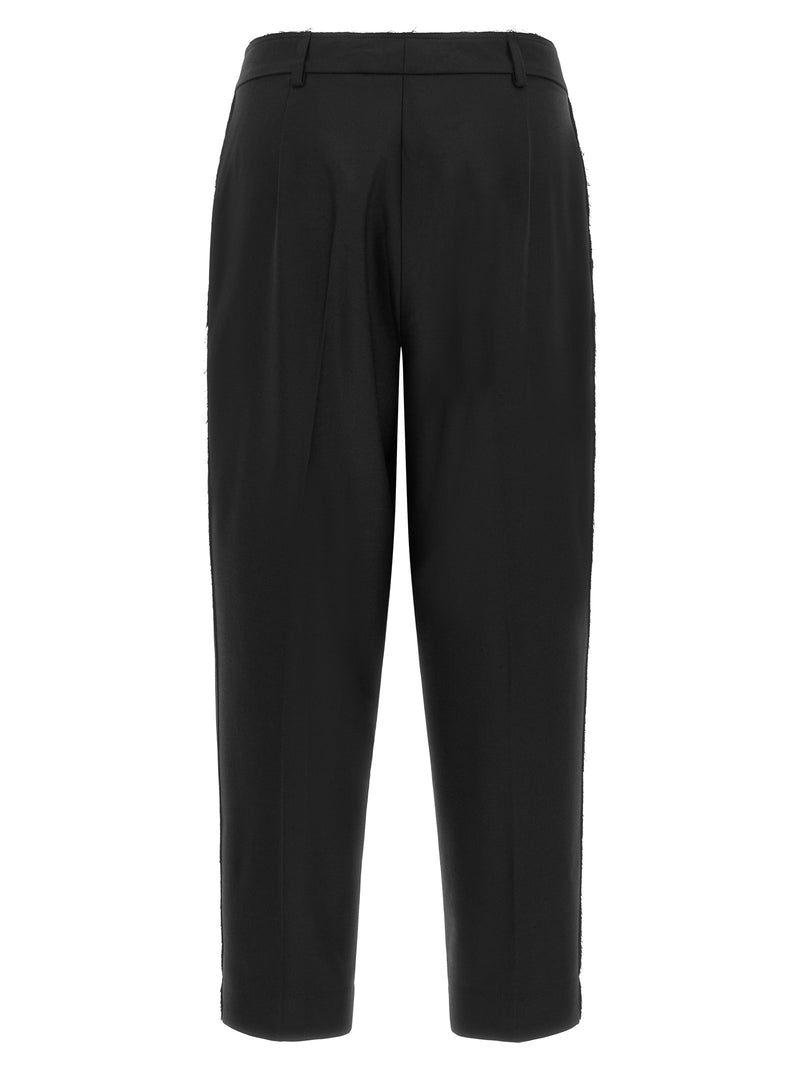 Gianluca Capannolo Black Wool Cropped Pants