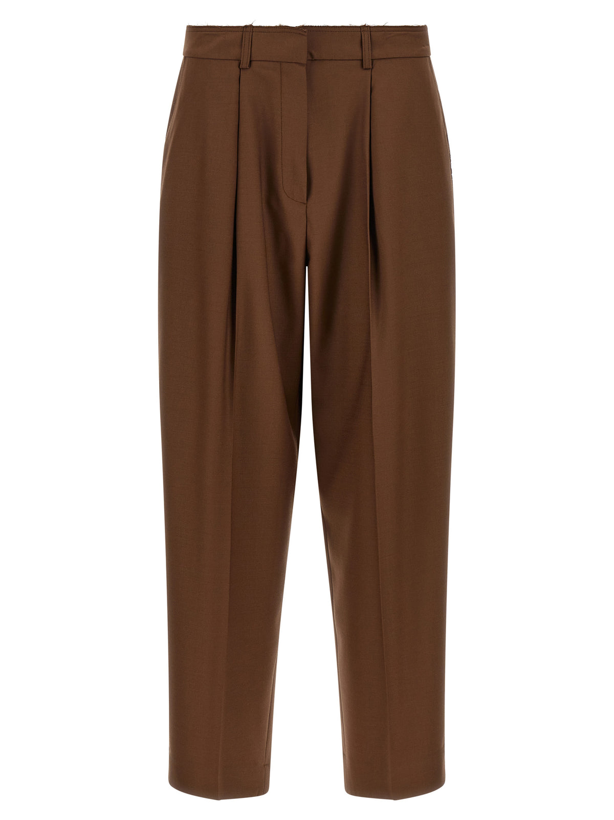 Pantalon décontracté Gianluca Capannolo en laine beige