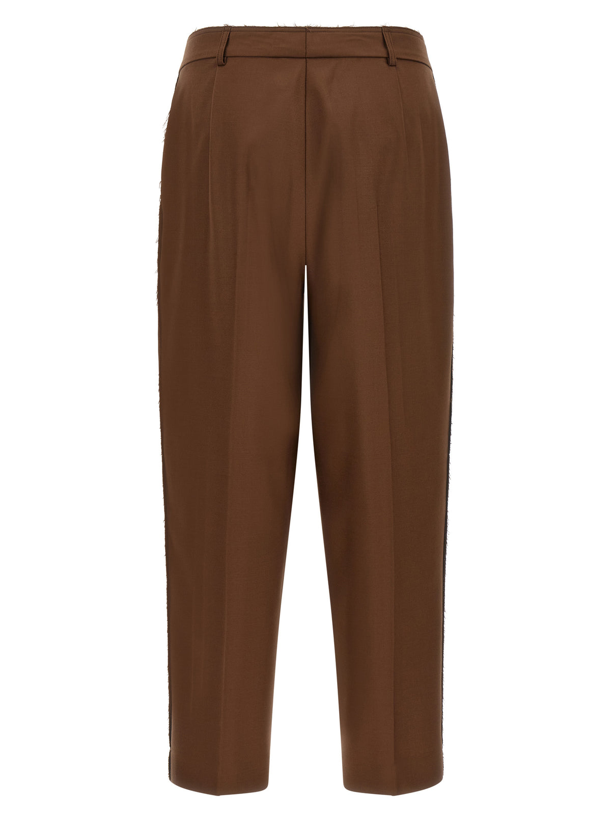 Pantalon décontracté Gianluca Capannolo en laine beige