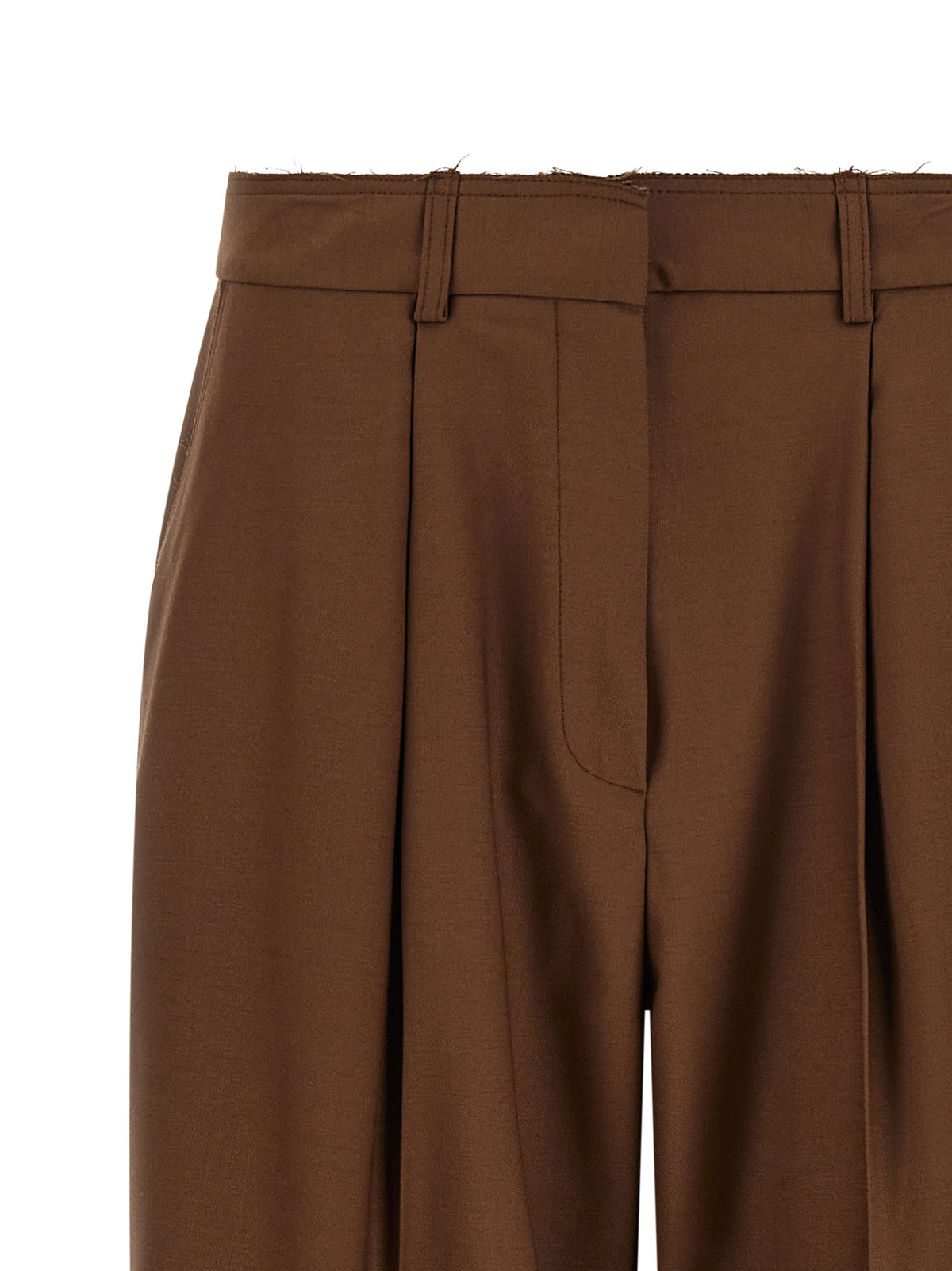 Pantalon décontracté Gianluca Capannolo en laine beige