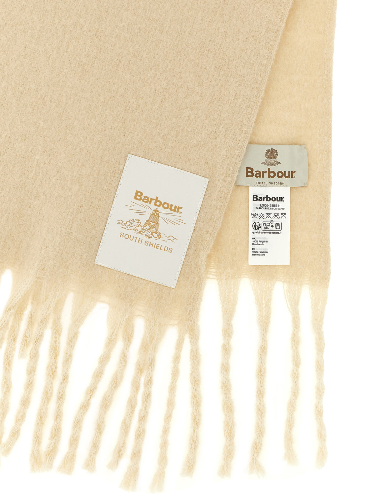 Écharpe Barbour en polyester blanc