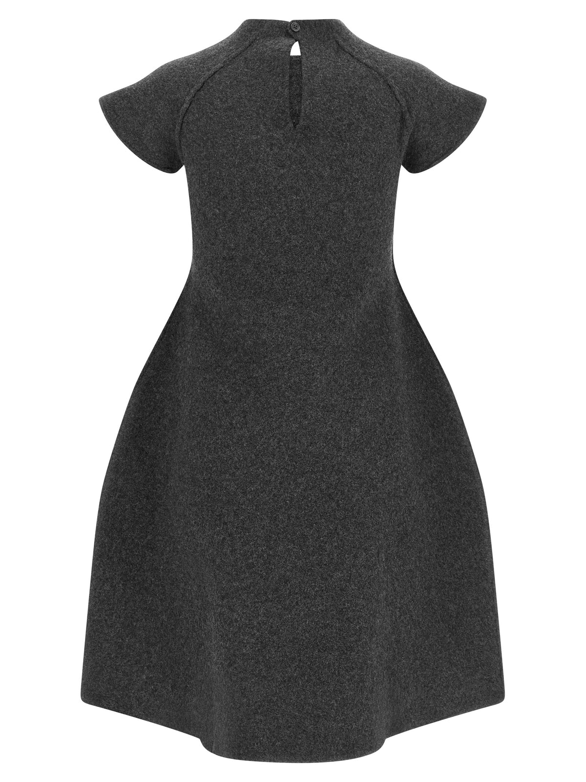 Robe midi Jil Sander gris en laine vierge