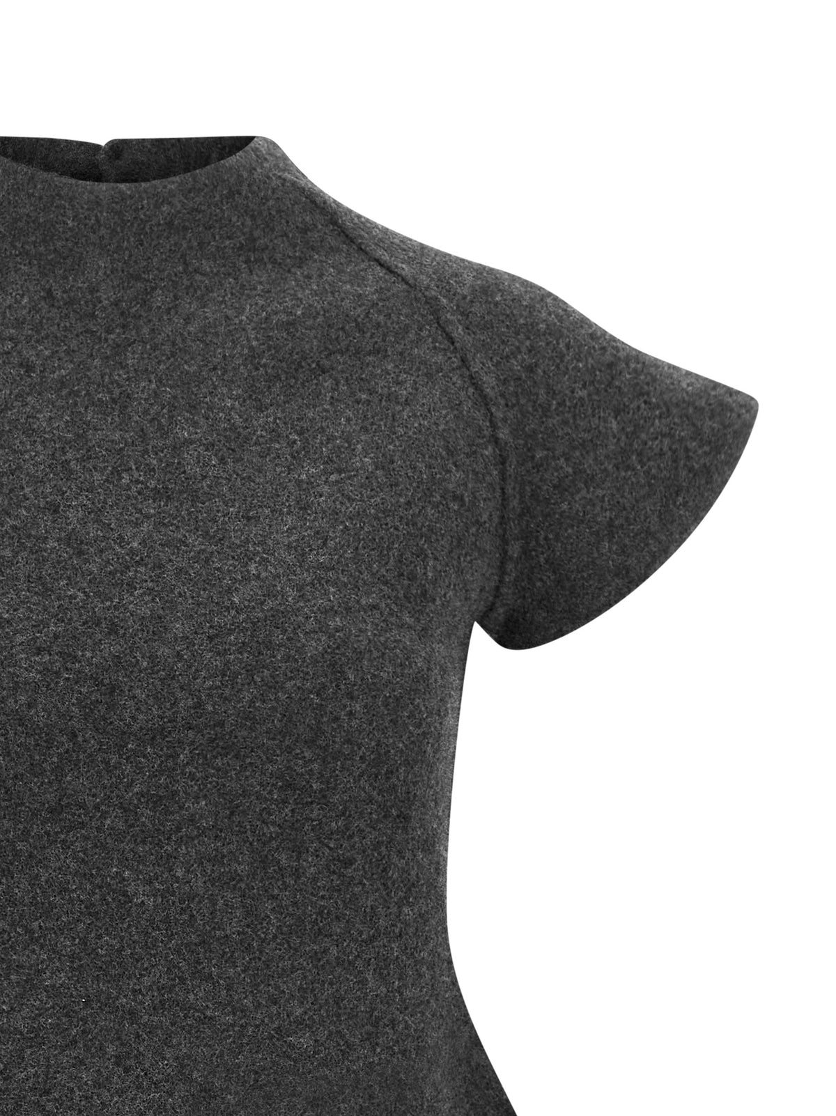Robe midi Jil Sander gris en laine vierge