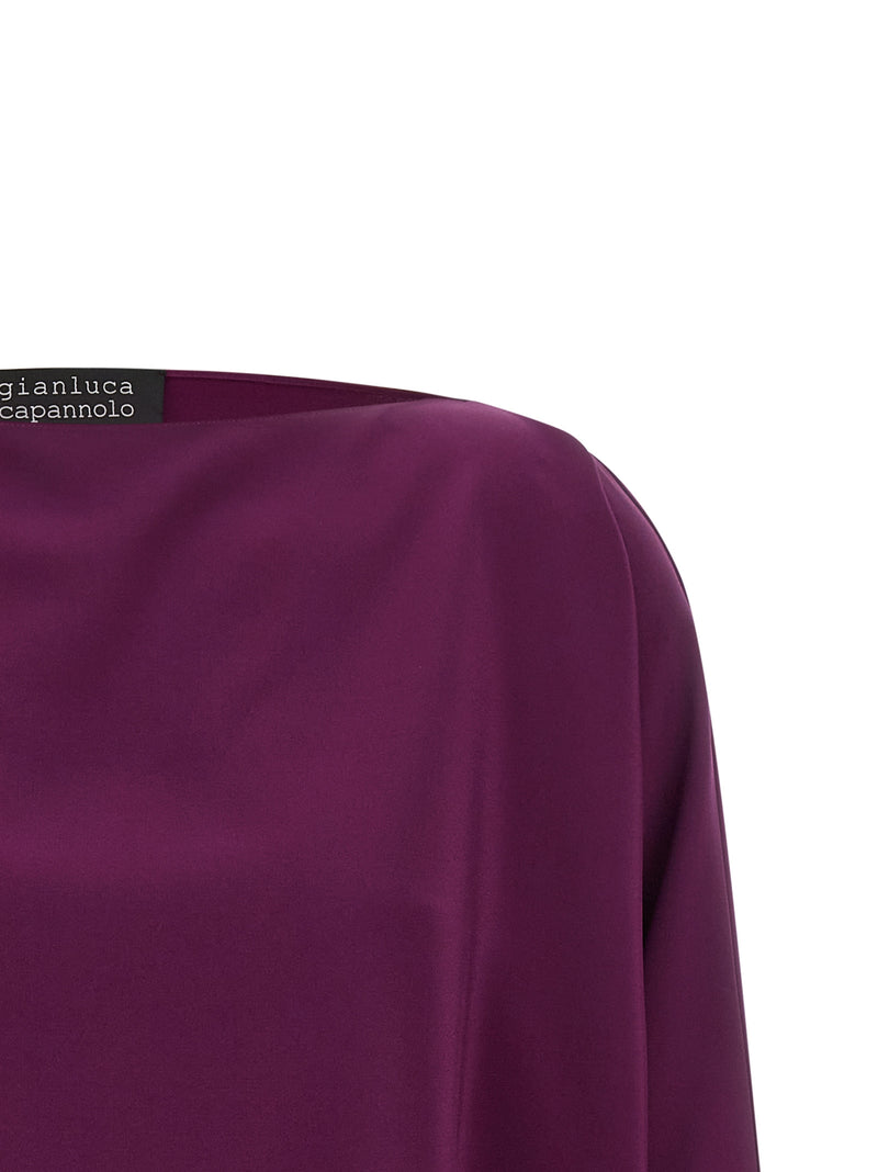 Gianluca Capannolo Purple Viscose Blouse