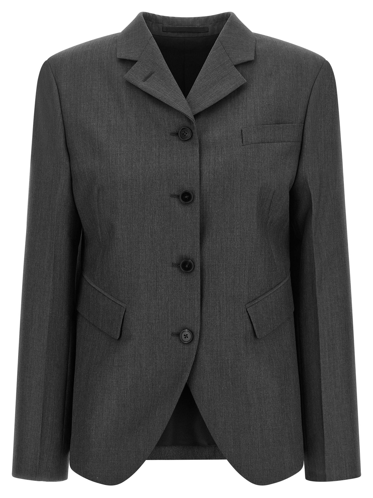 Blazer en laine gris Jil Sander