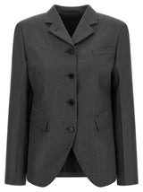 Blazer en laine gris Jil Sander