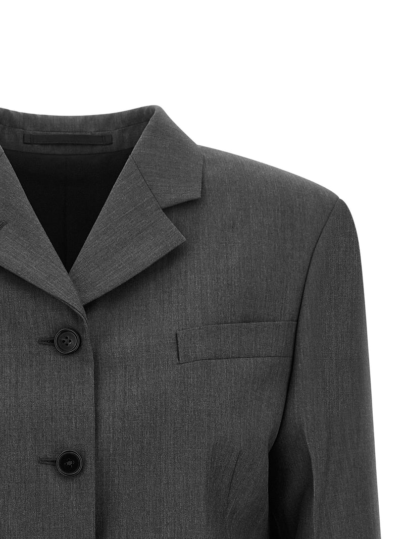 Jil Sander Gray Wool Blazer