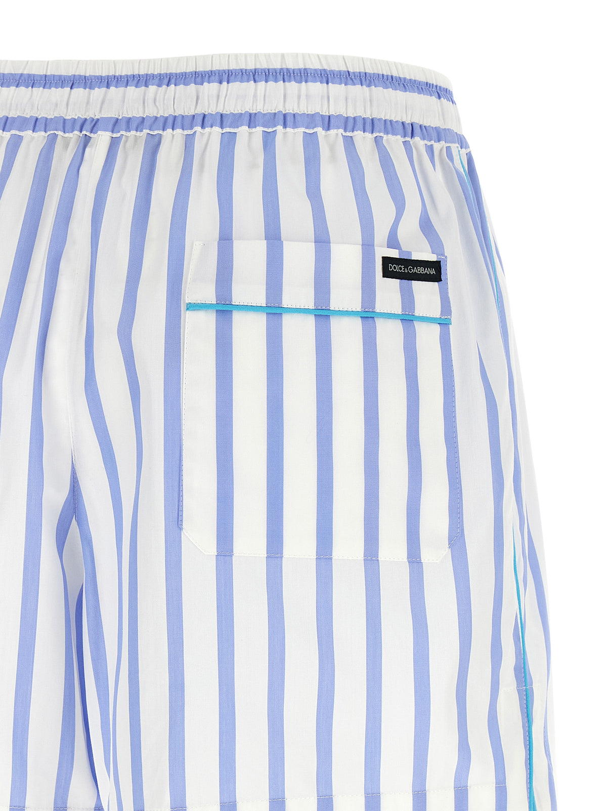 Shorts Bermuda en coton bleu Dolce & Gabbana