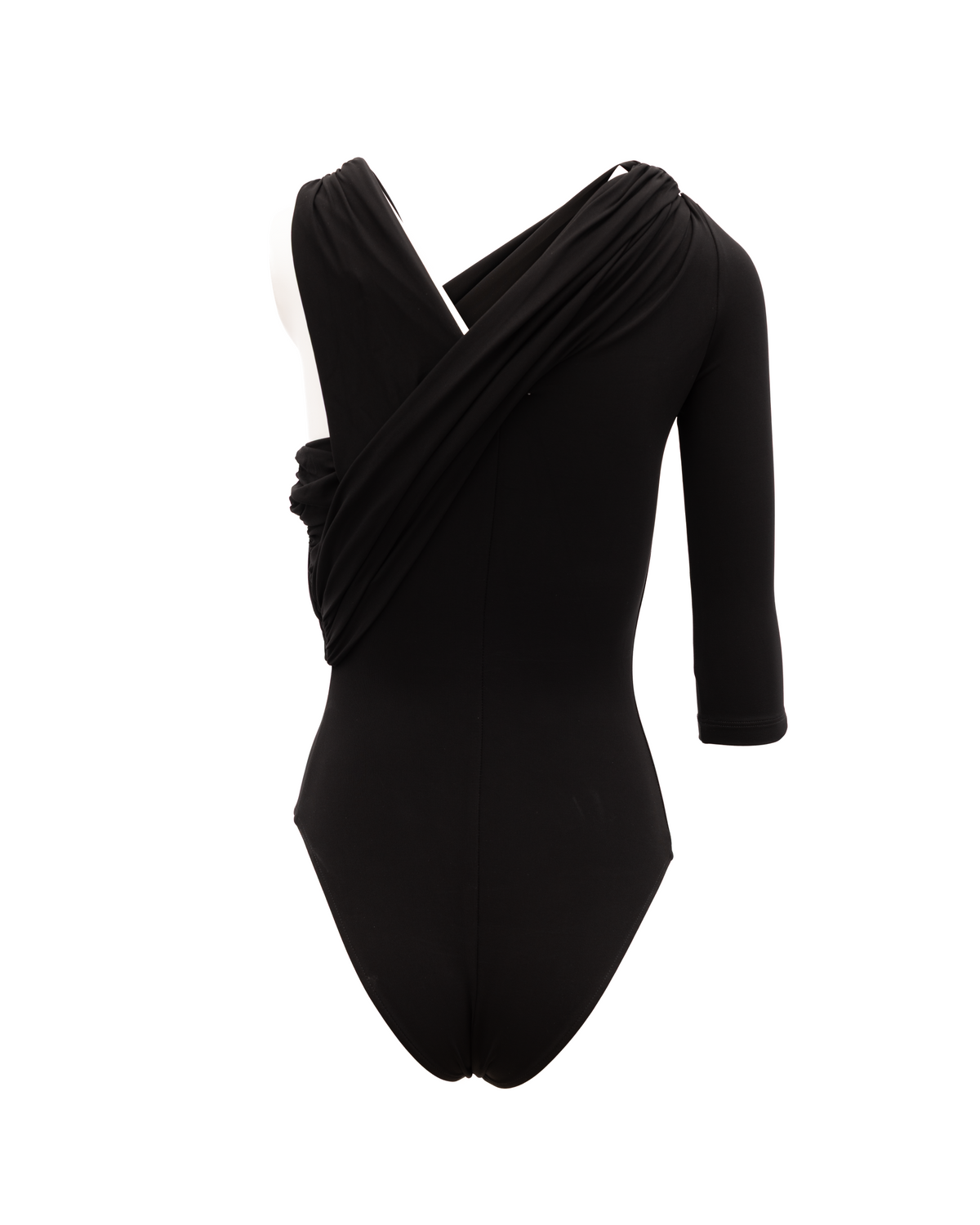 Body noir en viscose pour femme Alexander McQueen