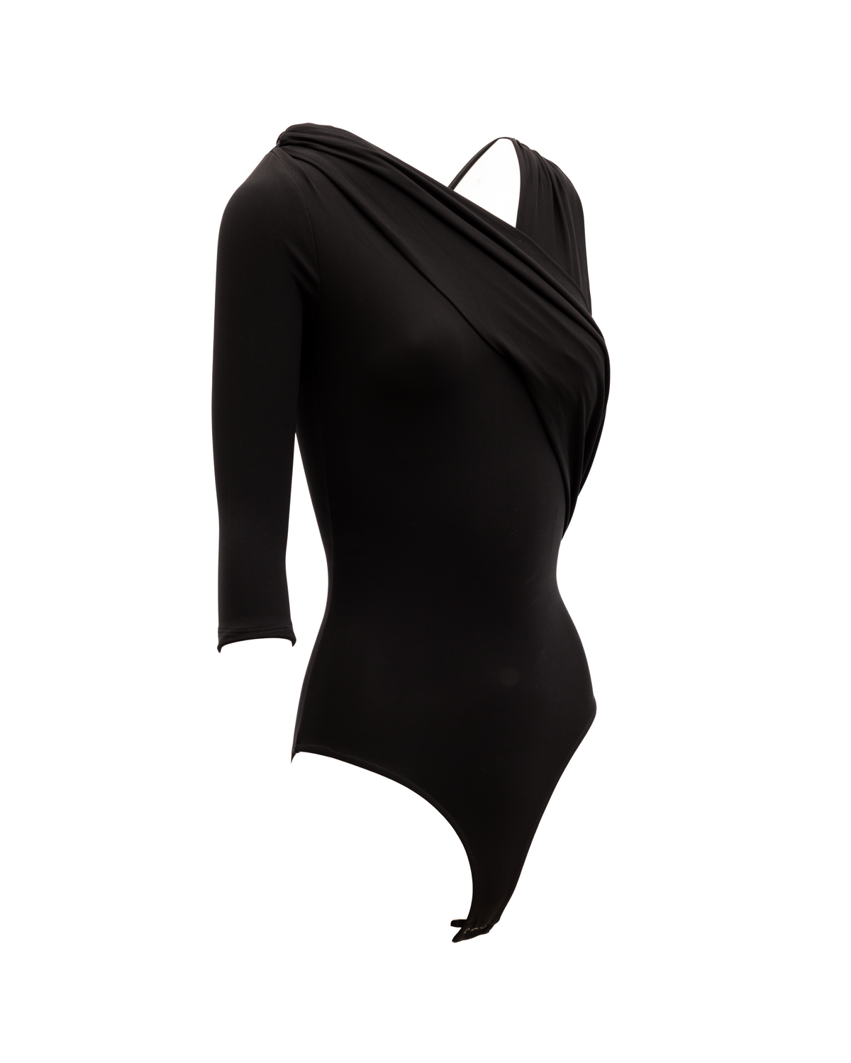 Body noir en viscose pour femme Alexander McQueen