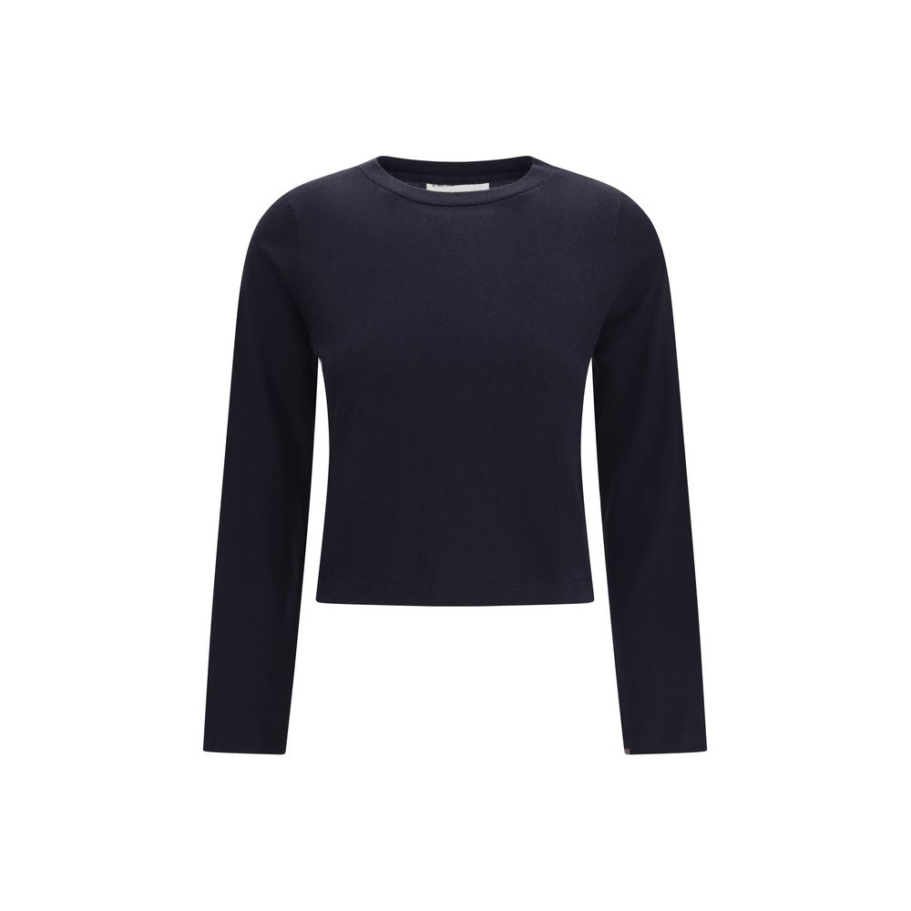 T-shirt manches longues en coton bleu Extreme Cashmere