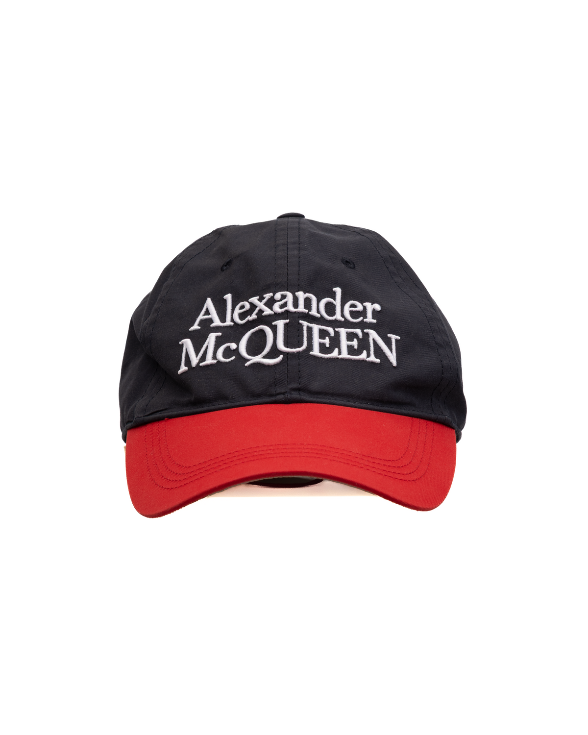 Casquette Alexander McQueen noire et rouge pour femme