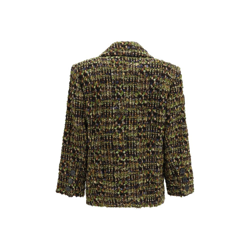 Saint Laurent Multicolor Wool Oves Aries Full-Length Jacket