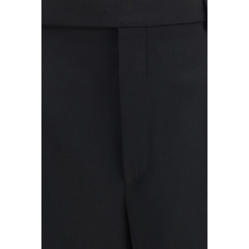 Saint Laurent Black Wool Oves Aries Dress Pants