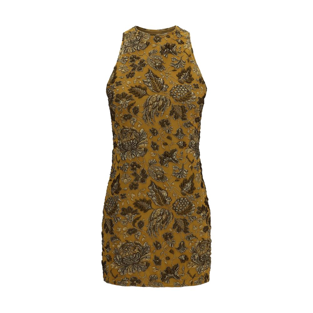 Robe décontractée Saint Laurent en polyamide marron