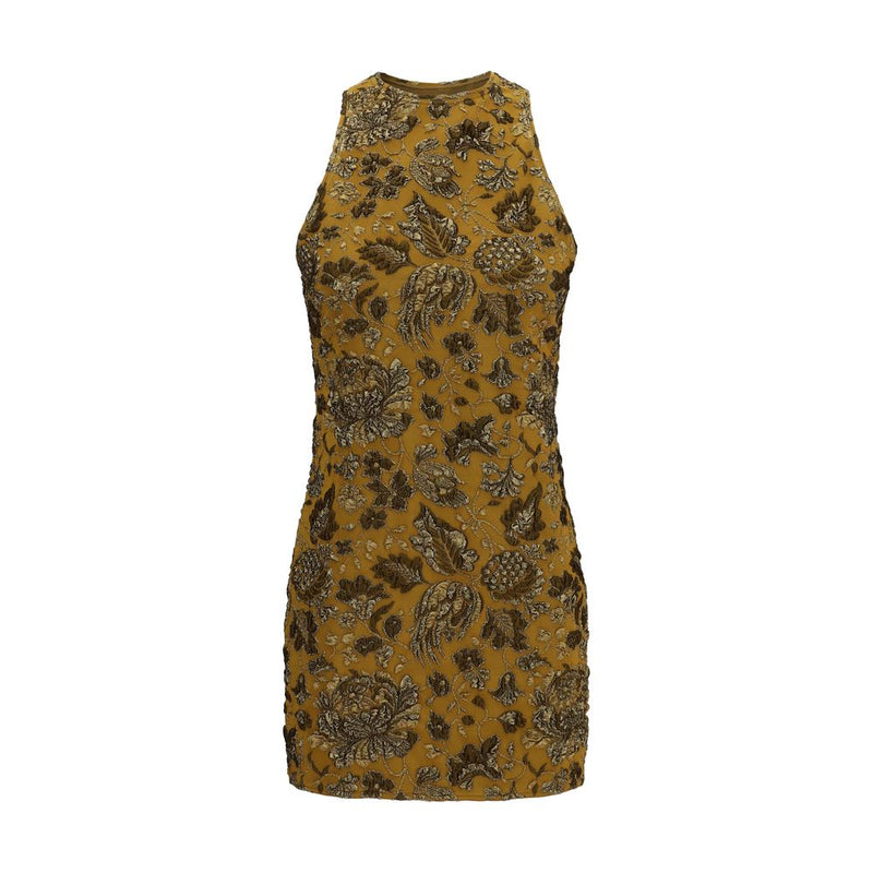 Saint Laurent Brown Polyamide Casual Dress