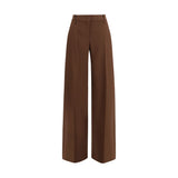Ermanno Scervino Brown Viscose Flared Pants
