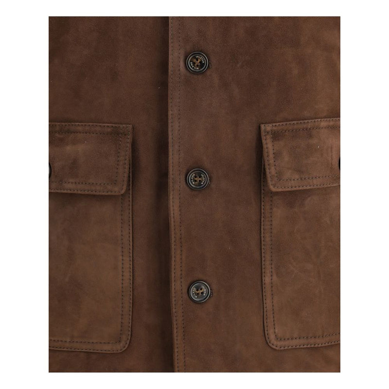 Valstar Brown Calf Leather Bos Taurus Bomber