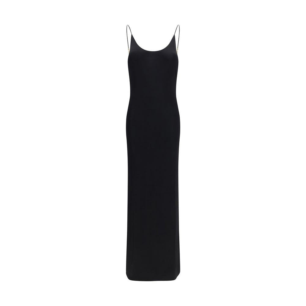Robe décontractée Saint Laurent noire en viscose