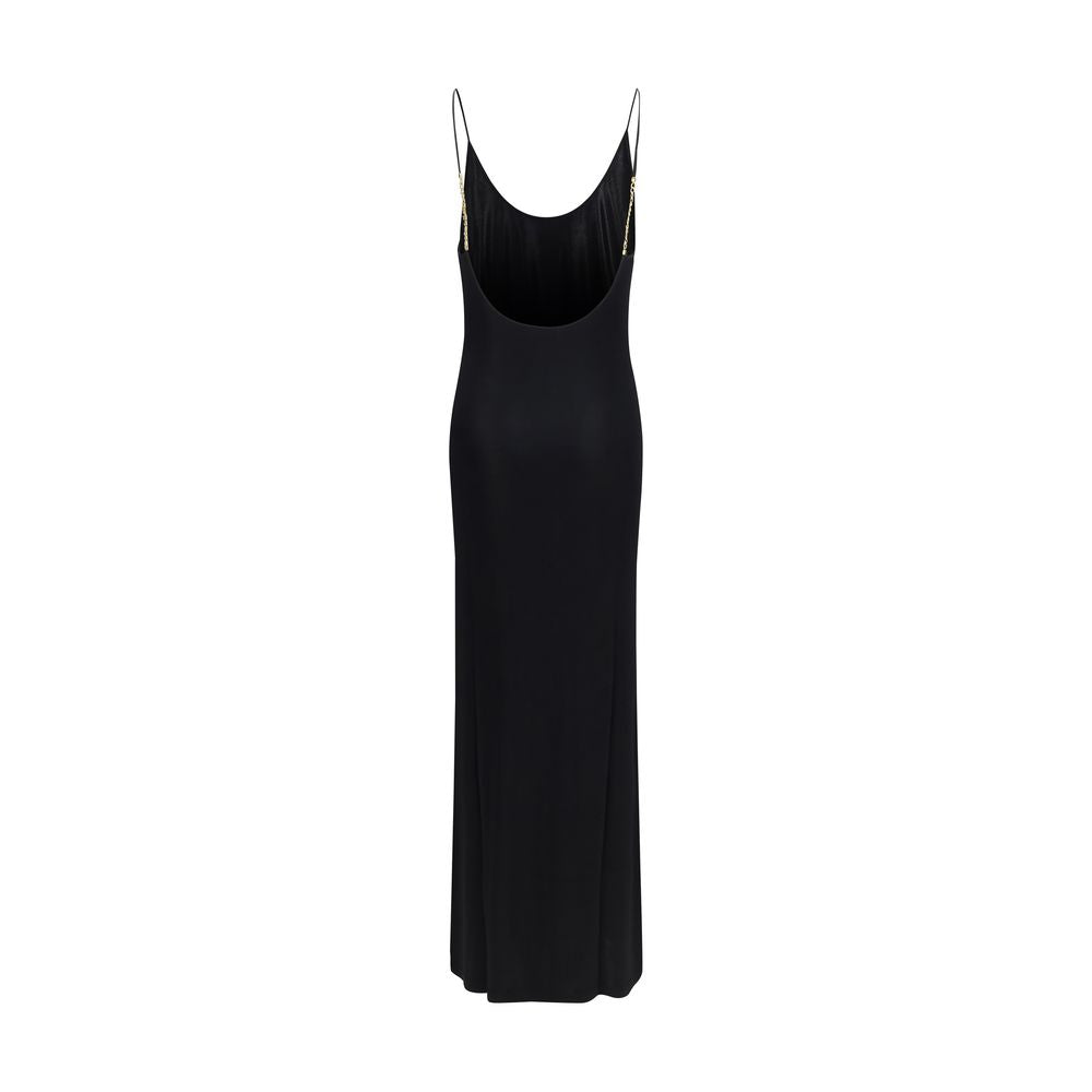 Robe décontractée Saint Laurent noire en viscose