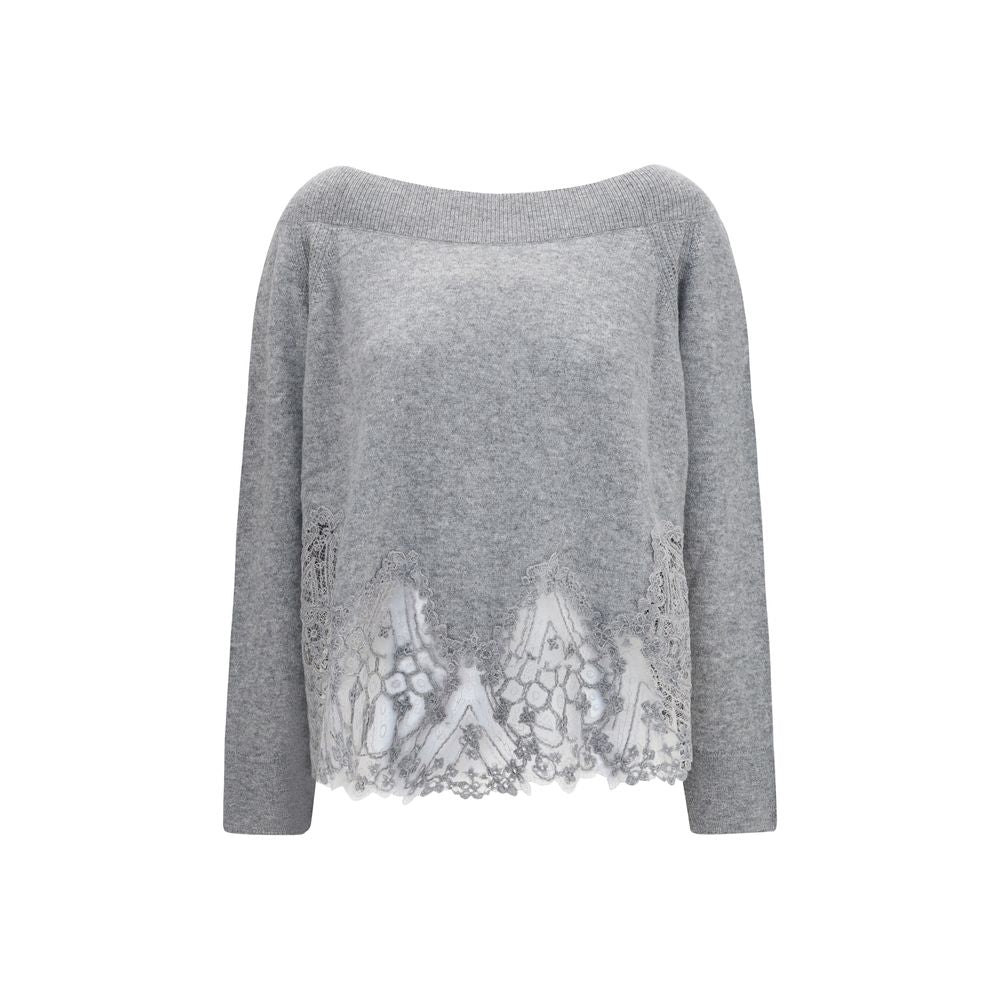 Pull Ermanno Scervino en cachemire gris