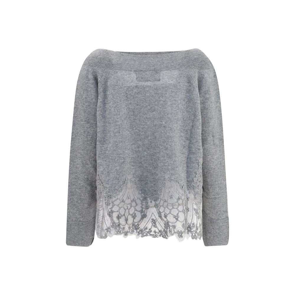 Pull Ermanno Scervino en cachemire gris