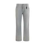 Jean boyfriend Ermanno Scervino en coton gris