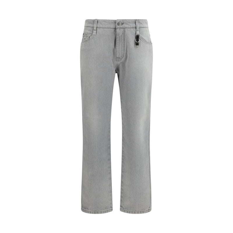 Ermanno Scervino Gray Cotton Boyfriend Jeans