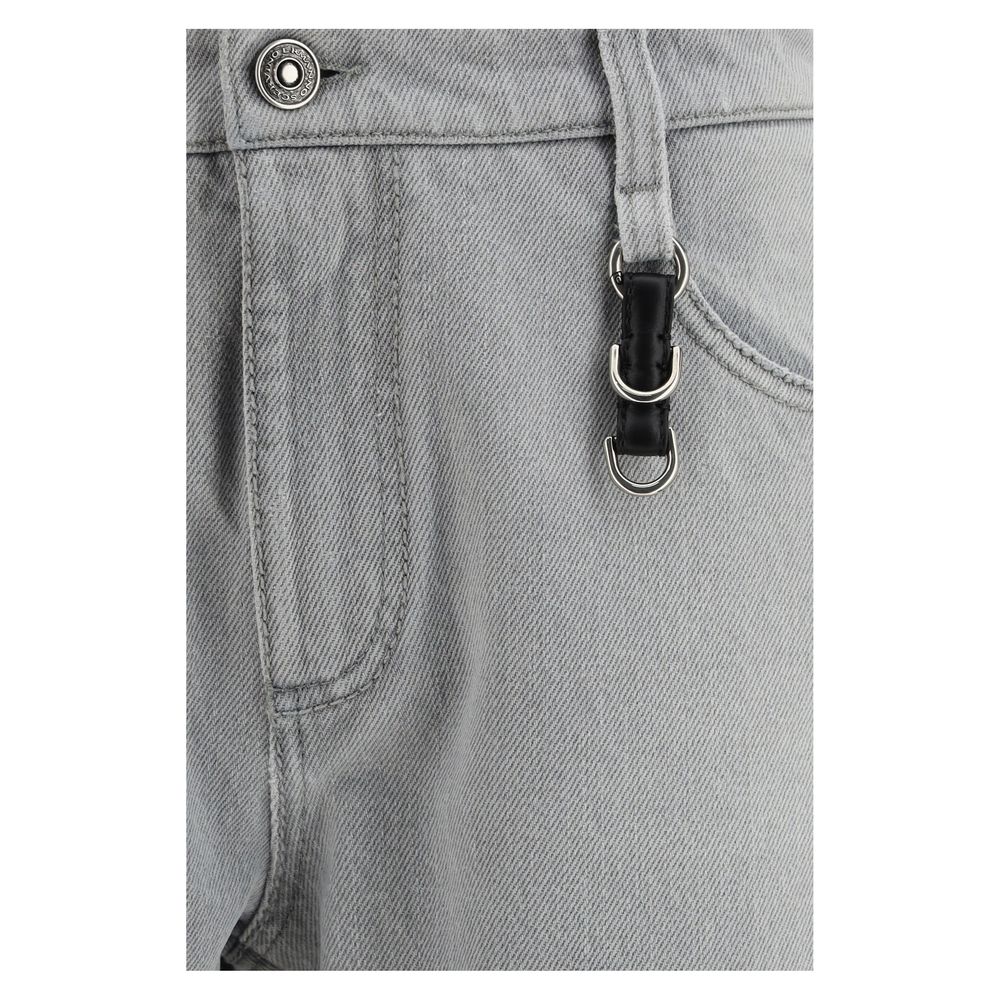 Jean boyfriend Ermanno Scervino en coton gris