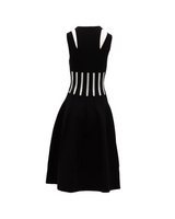 Robe Alexander McQueen noire en viscose pour femme