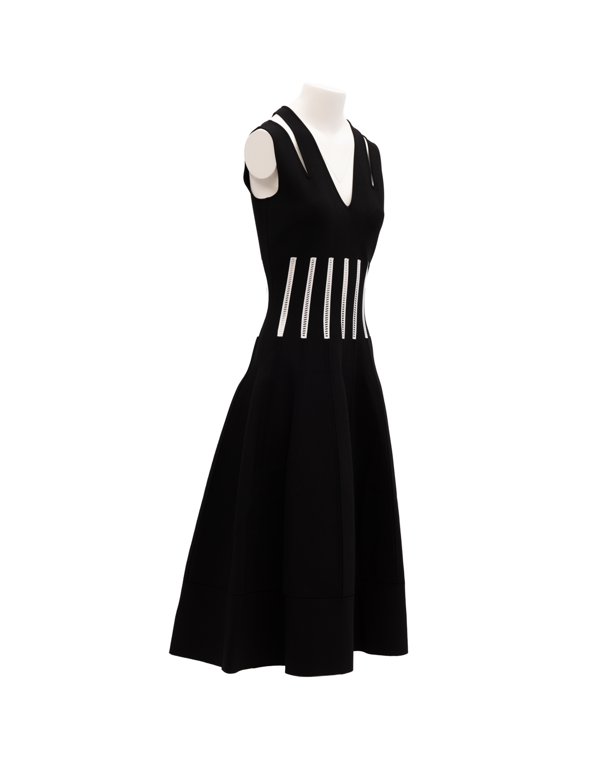 Robe Alexander McQueen noire en viscose pour femme