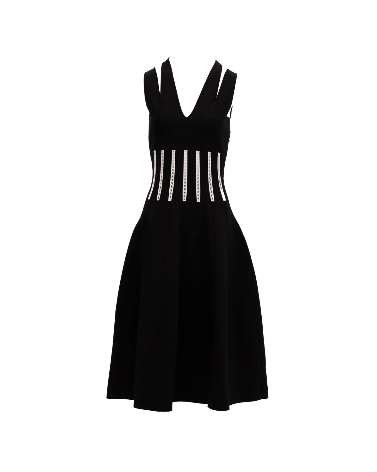Robe Alexander McQueen noire en viscose pour femme