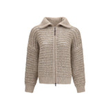 Brunello Cucinelli Gray Cashmere Cardigan