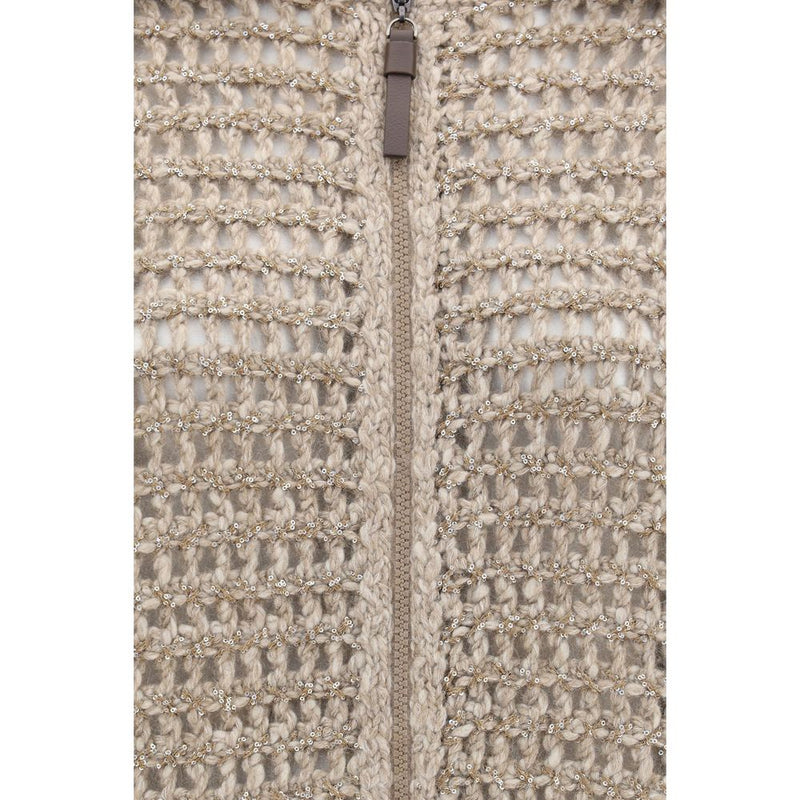 Brunello Cucinelli Gray Cashmere Cardigan