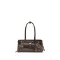 Prada Brown Calf Leather Bos Taurus Shoulder Bag