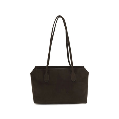 The Row Brown Calf Leather Bos Taurus Shoulder Bag