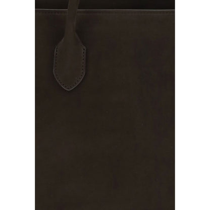 The Row Brown Calf Leather Bos Taurus Shoulder Bag