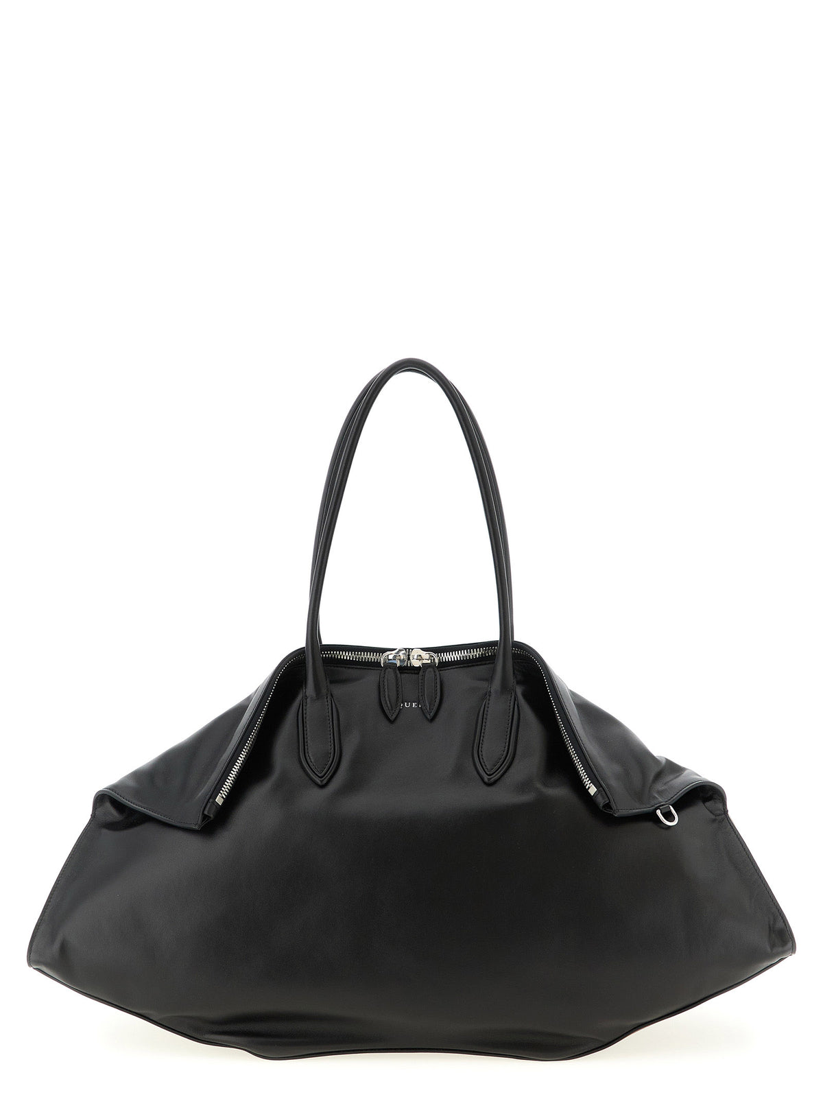 Sac porté épaule Alexander McQueen en cuir de veau noir