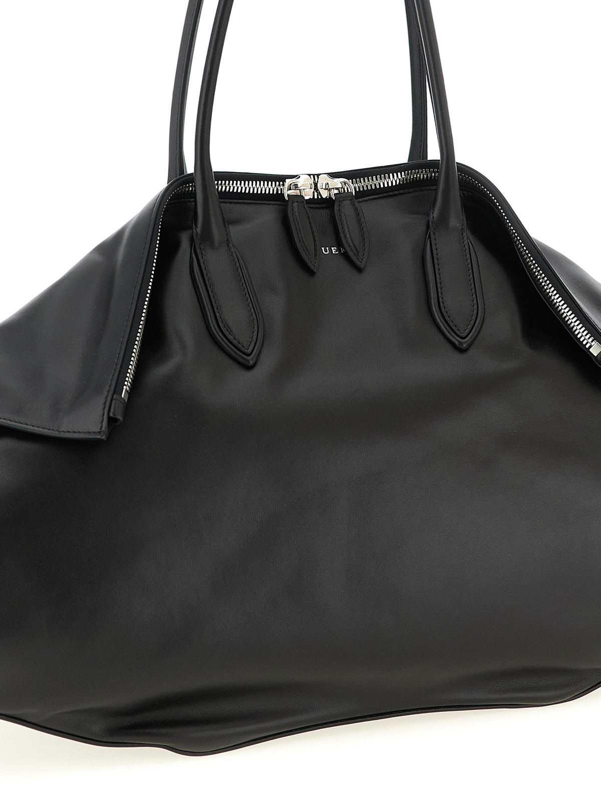 Sac porté épaule Alexander McQueen en cuir de veau noir