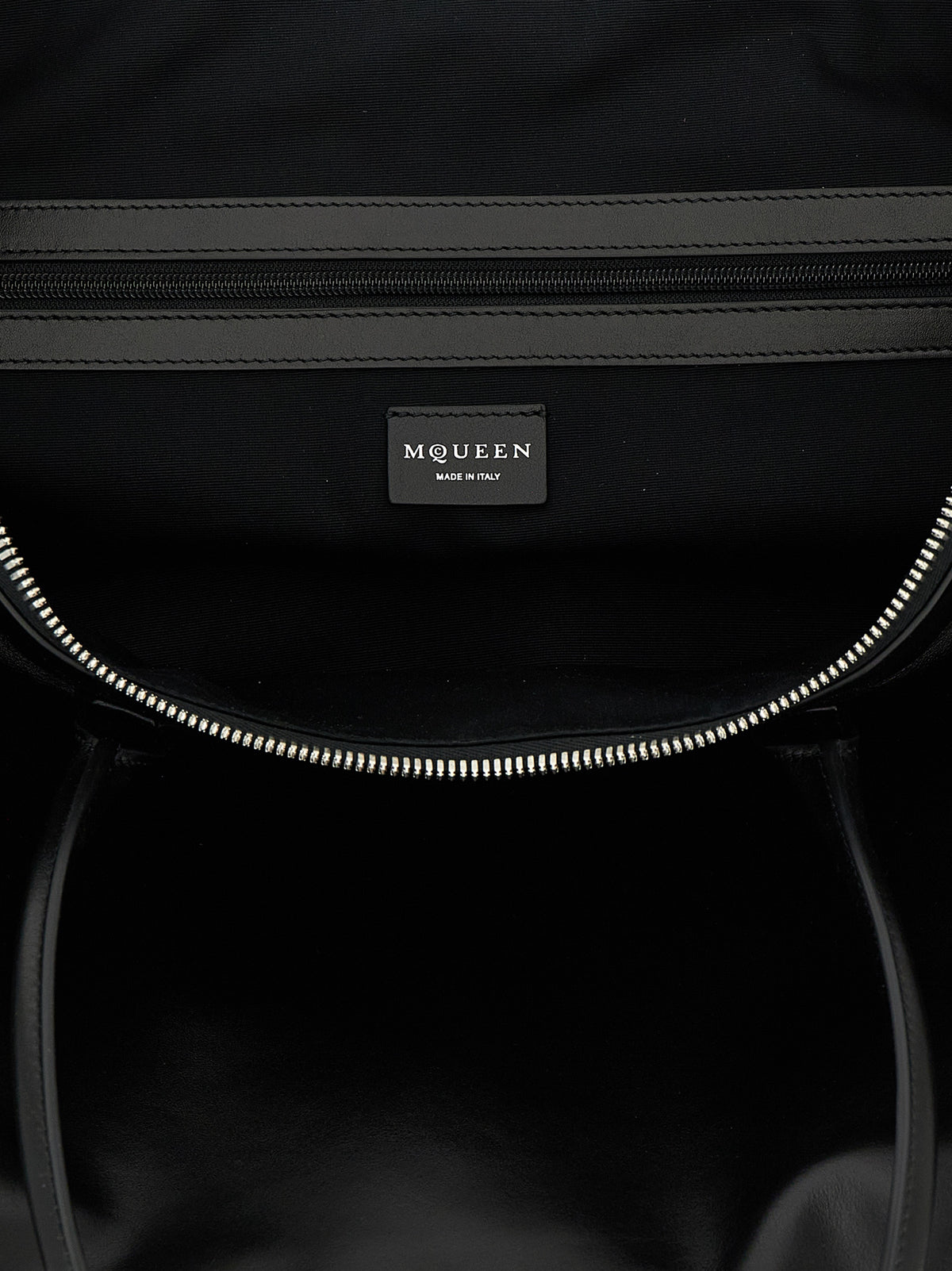 Sac porté épaule Alexander McQueen en cuir de veau noir