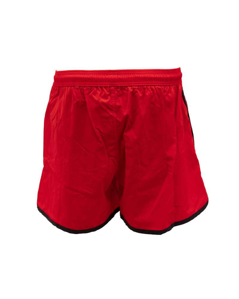Alexander McQueen Red Polyamide Swim Shorts