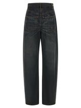 Jean évasé en coton bleu MM6 Maison Margiela