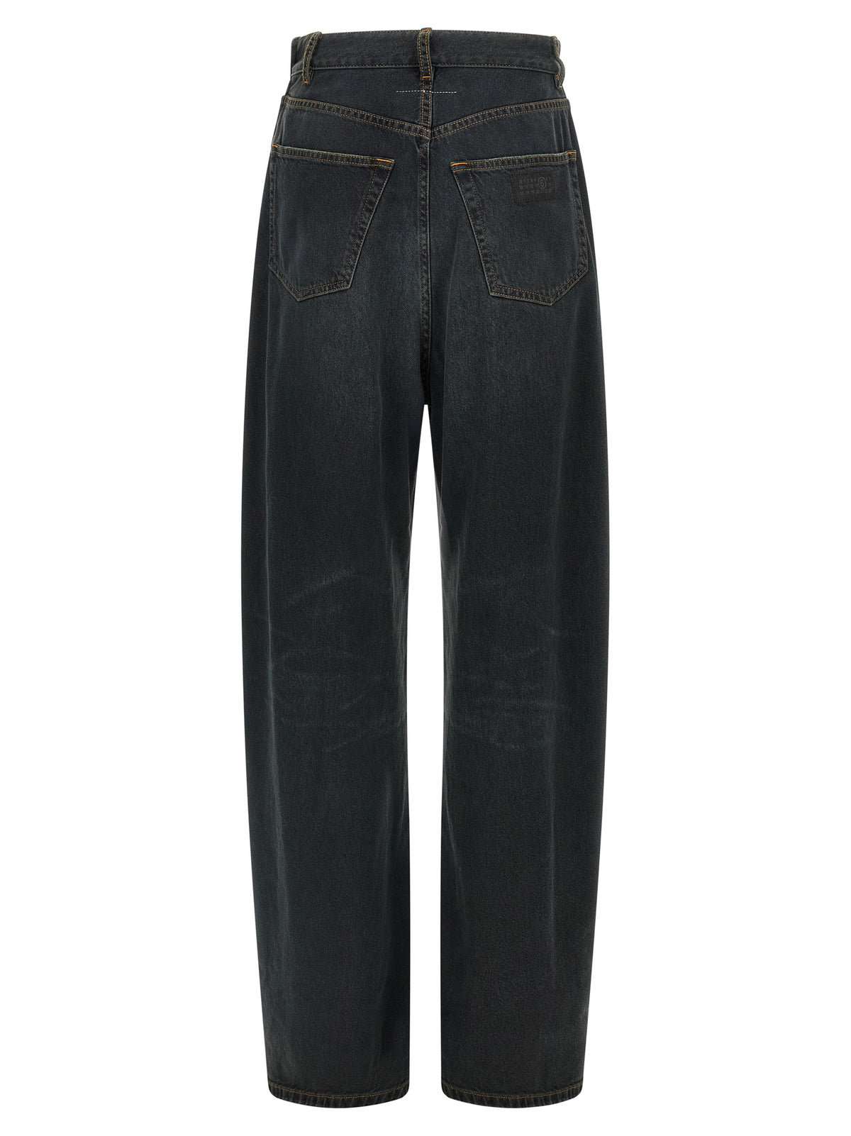 Jean évasé en coton bleu MM6 Maison Margiela
