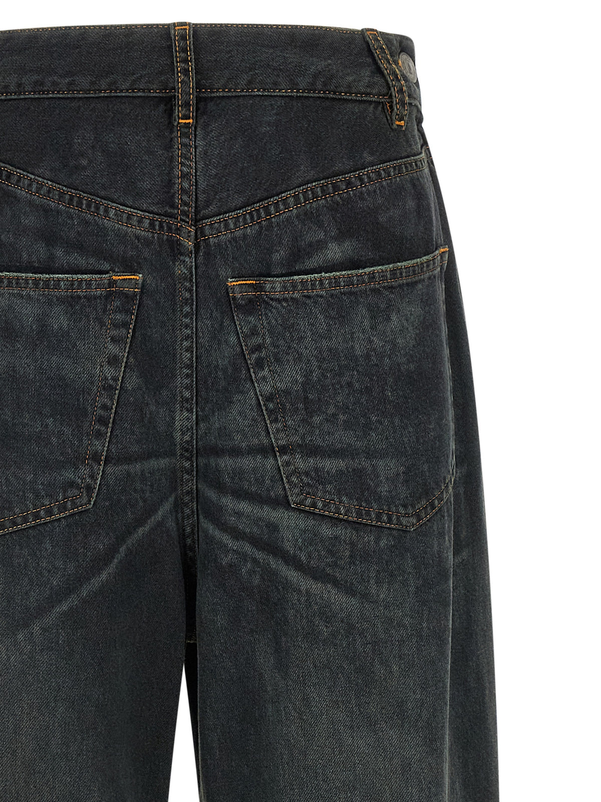 Jean évasé en coton bleu MM6 Maison Margiela